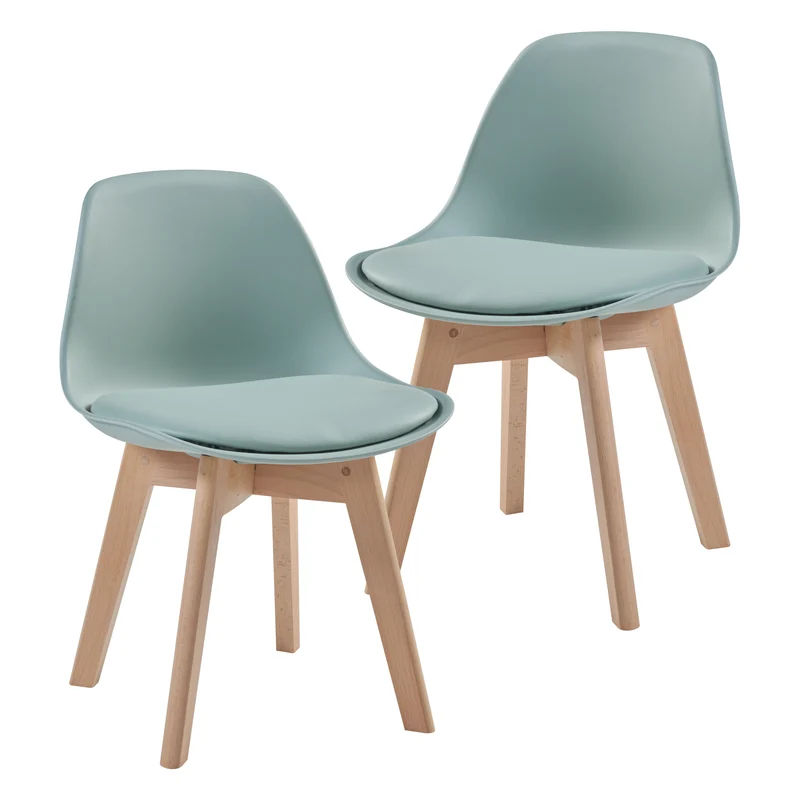 Silla para habitación infantil Elvdal juego de 2 acolchadas [en.casa]