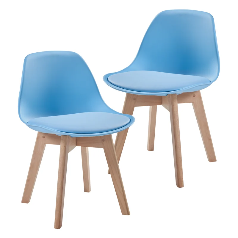 Silla para habitación infantil Elvdal juego de 2 acolchadas [en.casa]