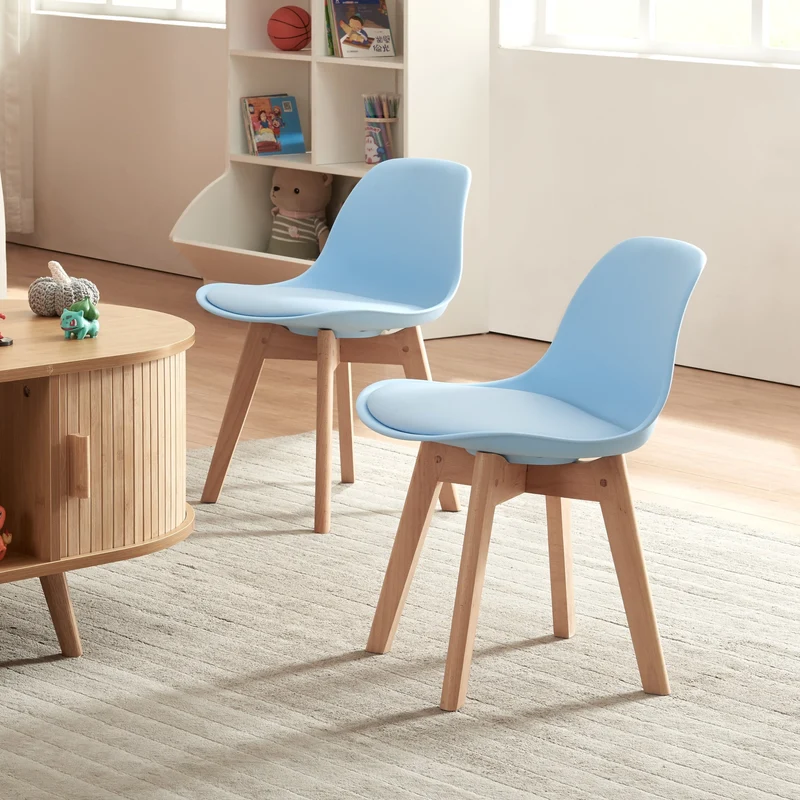Silla para habitación infantil Elvdal juego de 2 acolchadas [en.casa]