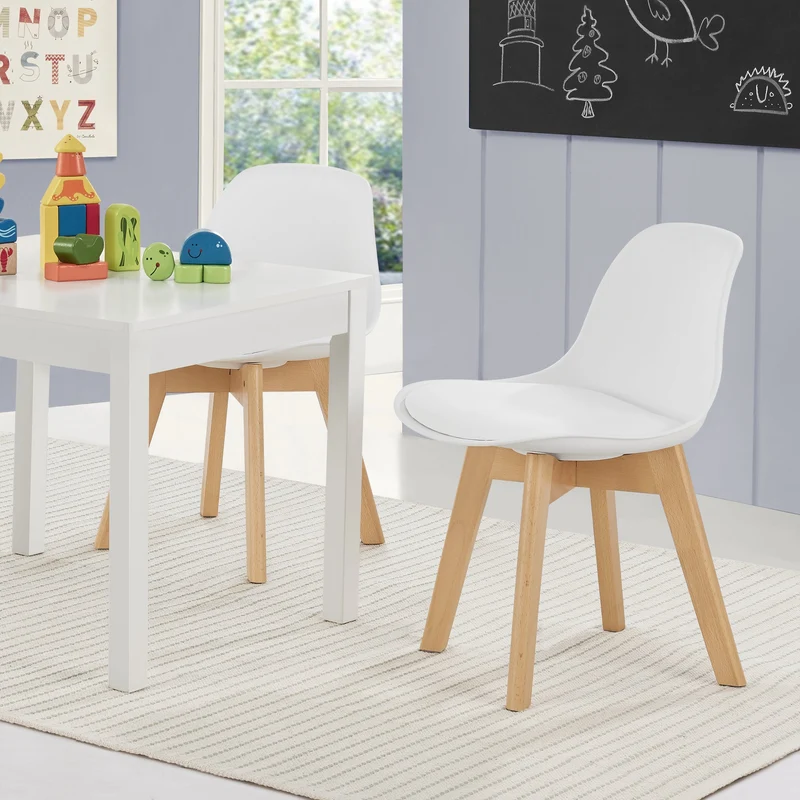 Silla para habitación infantil Elvdal juego de 2 acolchadas [en.casa]