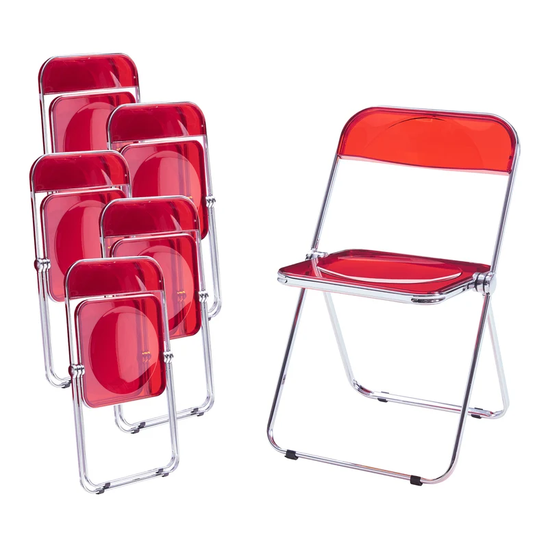 Conjunto de sillas plegables Pornainen [en.casa]