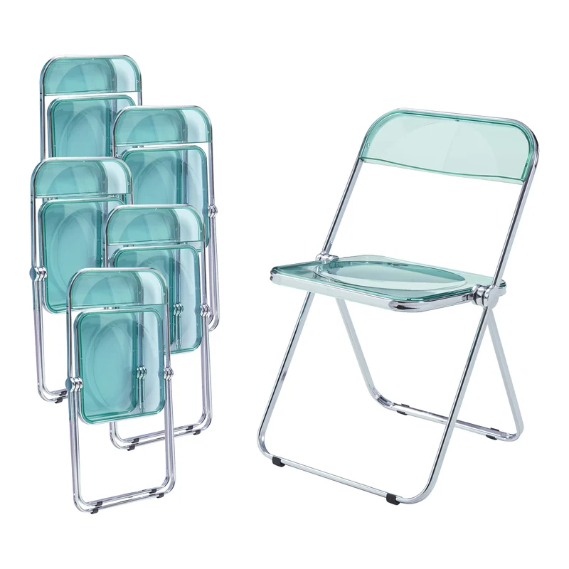 Conjunto de sillas plegables Pornainen [en.casa]