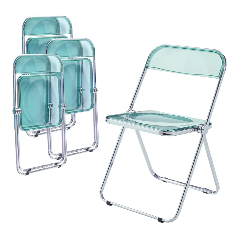 Conjunto de sillas plegables Pornainen [en.casa]
