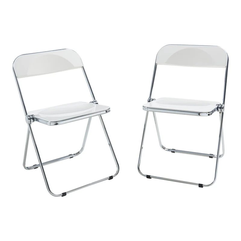 Conjunto de sillas plegables Pornainen [en.casa]