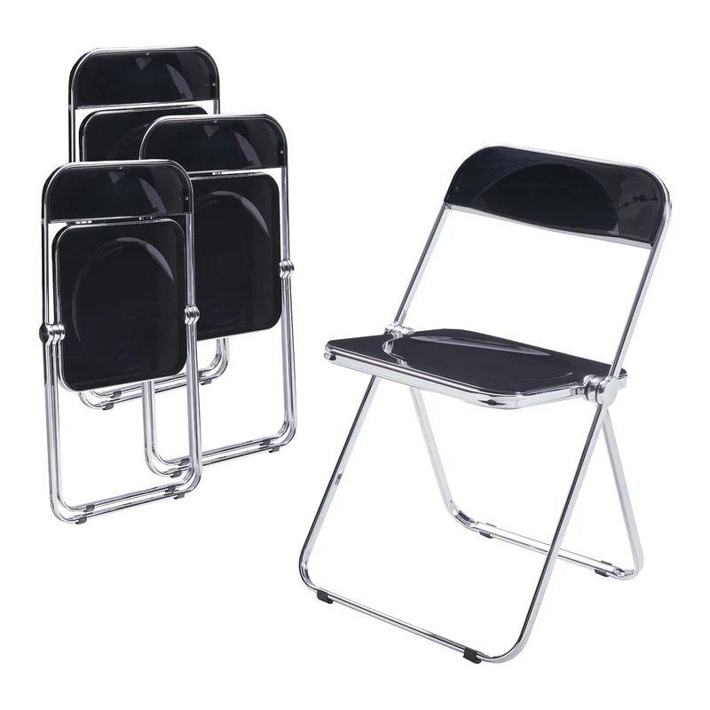 Conjunto de sillas plegables Pornainen [en.casa]