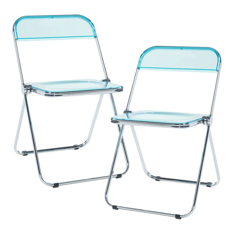 Conjunto de sillas plegables Pornainen [en.casa]