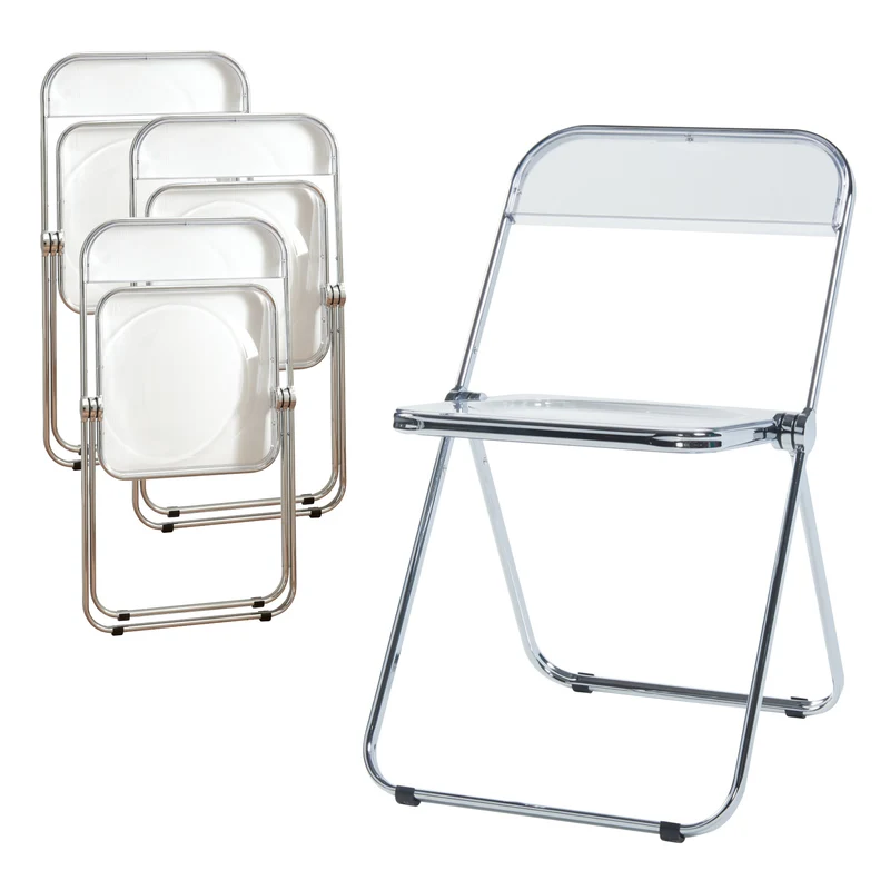 Conjunto de sillas plegables Pornainen [en.casa]