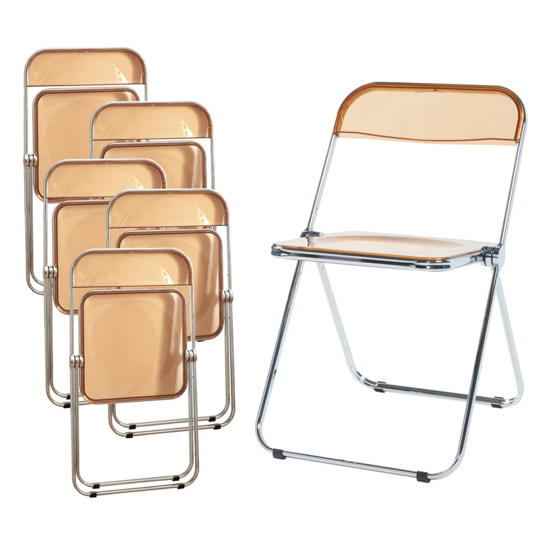 Conjunto de sillas plegables Pornainen [en.casa]