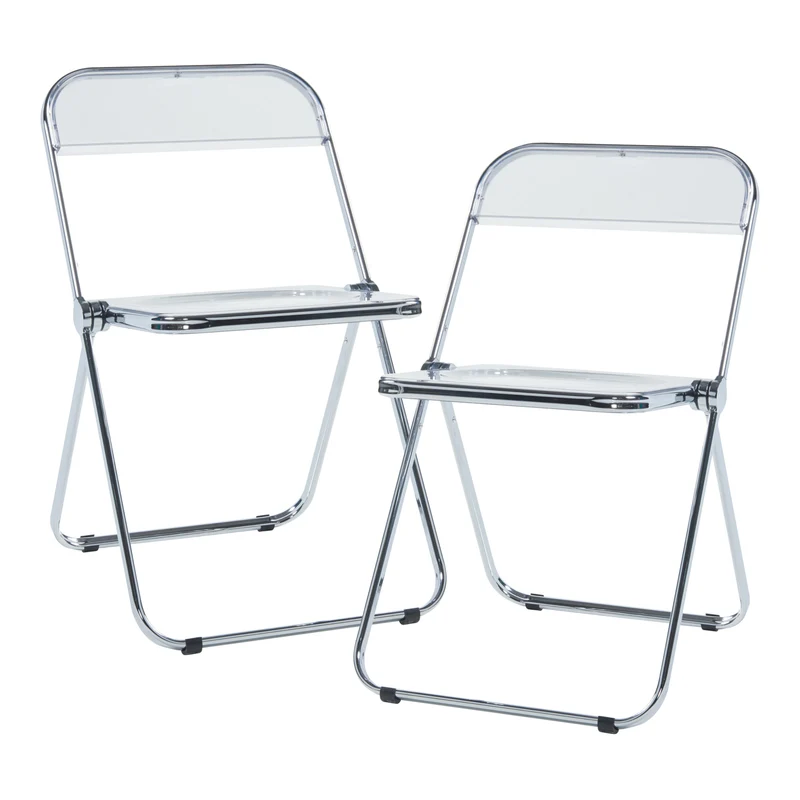 Conjunto de sillas plegables Pornainen [en.casa]
