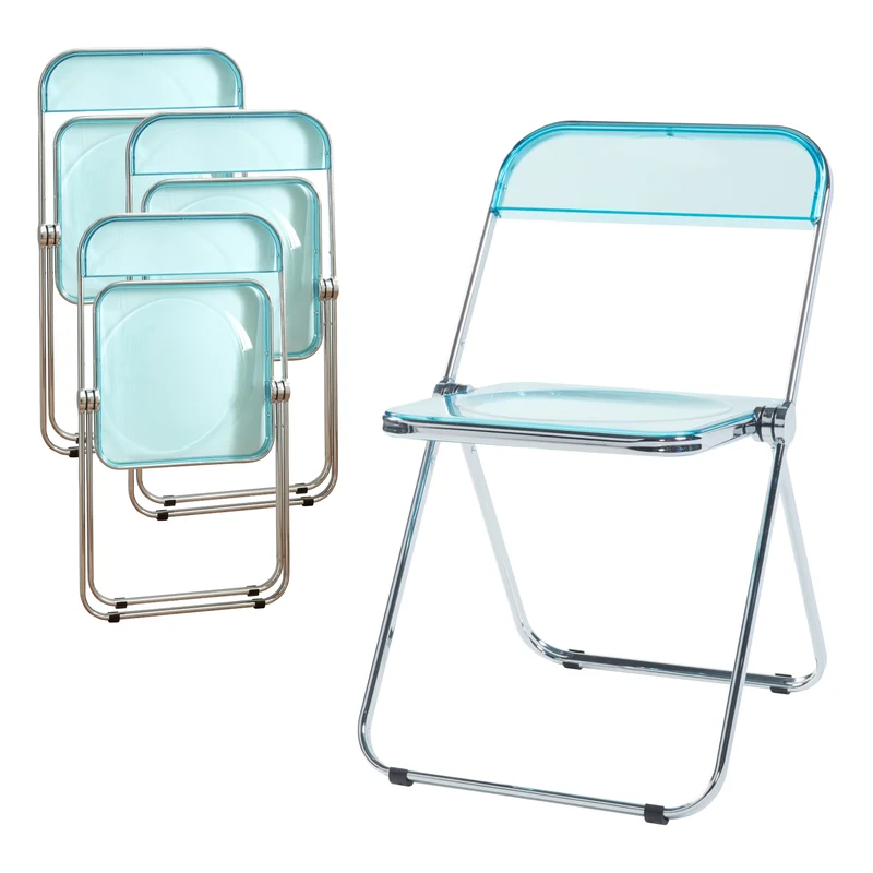 Conjunto de sillas plegables Pornainen [en.casa]