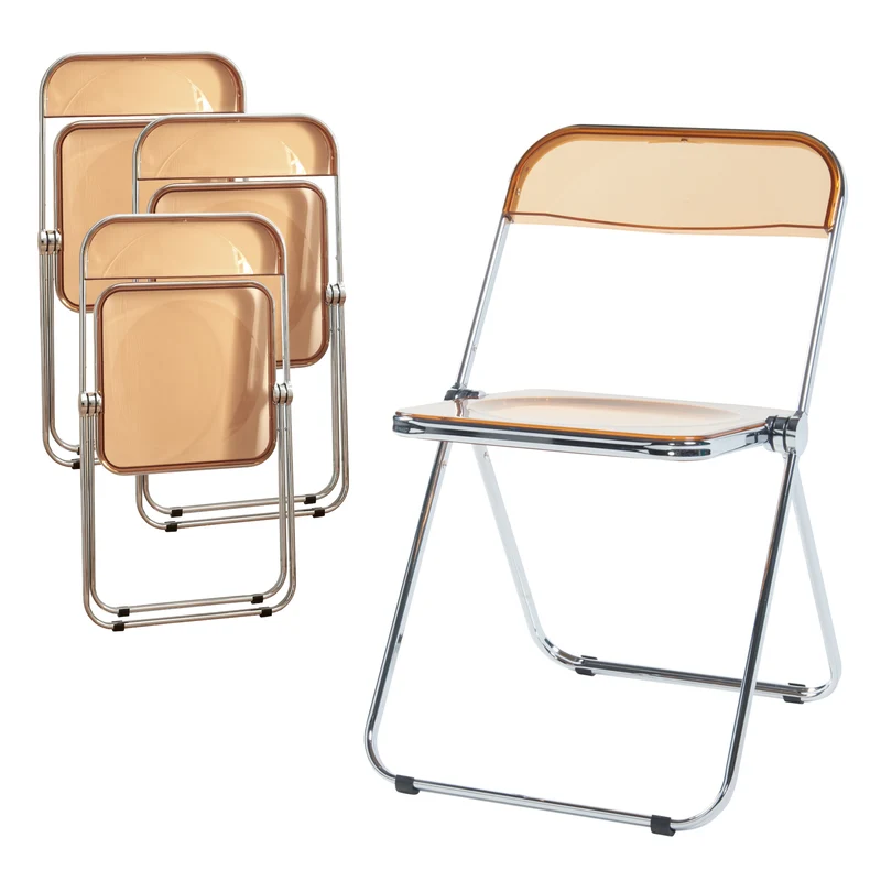 Conjunto de sillas plegables Pornainen [en.casa]