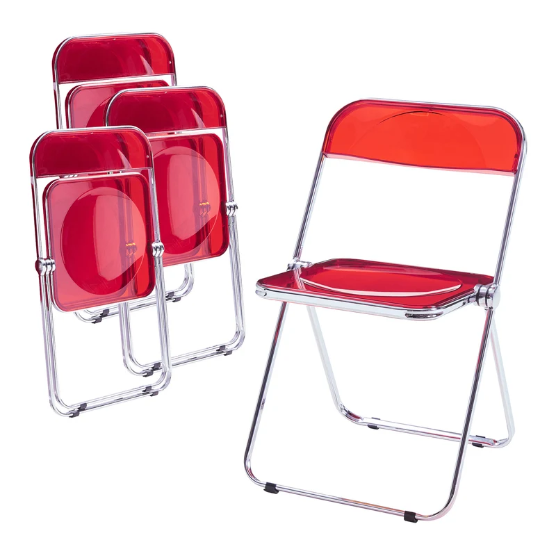 Conjunto de sillas plegables Pornainen [en.casa]
