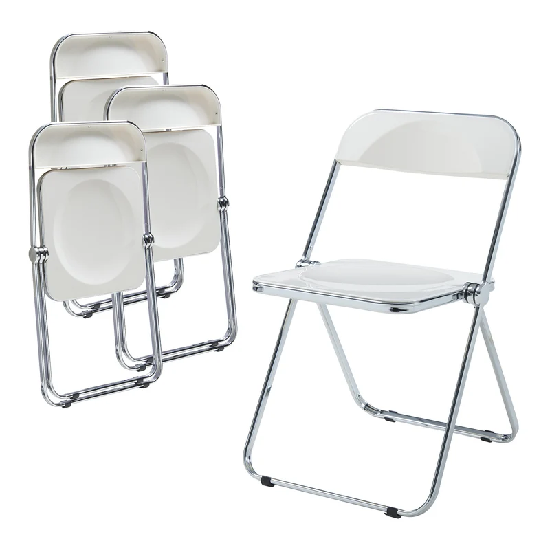Conjunto de sillas plegables Pornainen [en.casa]