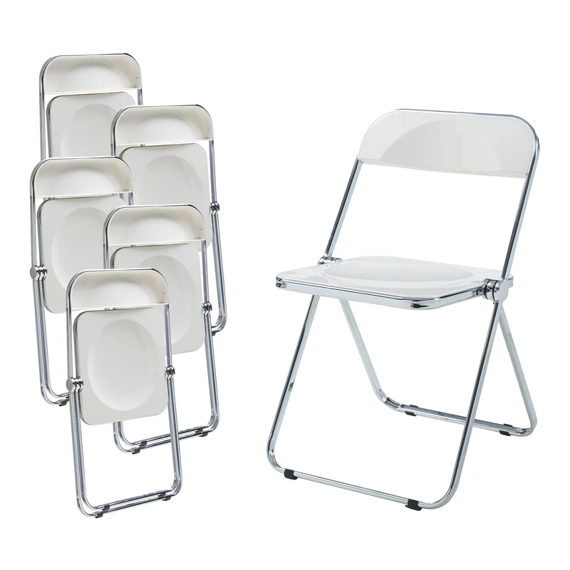 Conjunto de sillas plegables Pornainen [en.casa]