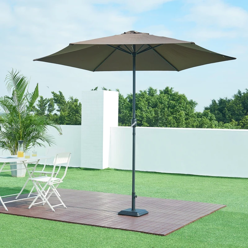Base para sombrilla Biccari de hormigón negro [casa.pro]