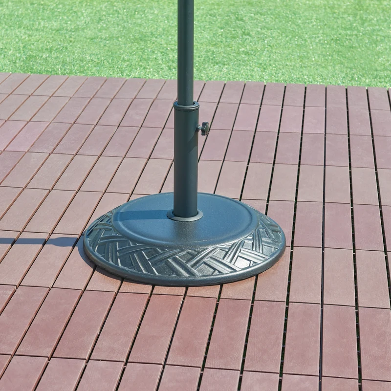 Soporte de sombrilla Bisegna redondo hormigón Ø50x7cm [casa.pro]