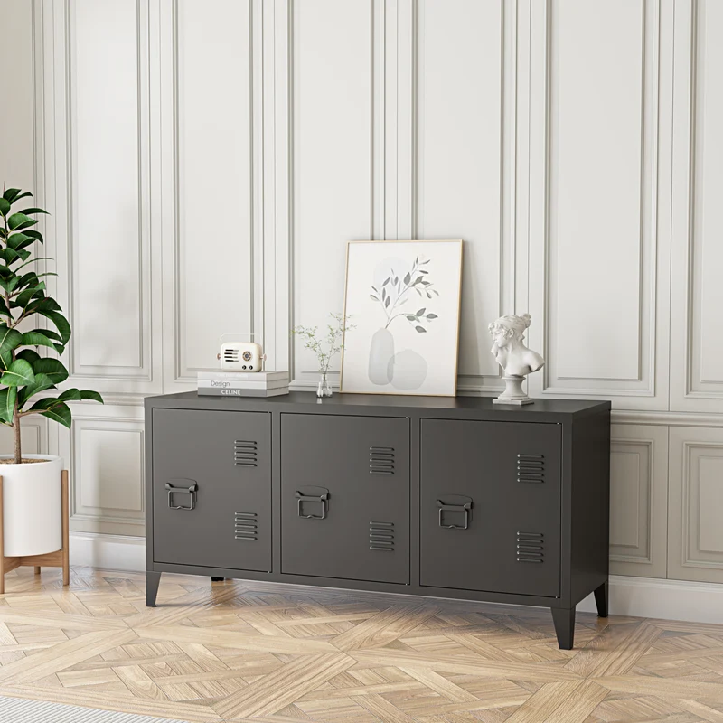 Mueble de televisión Kotka con puertas [en.casa]