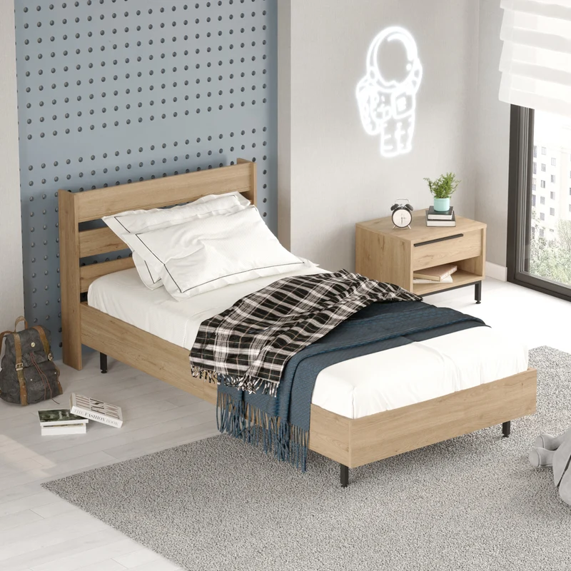 Cama individual Vesanto 100x200 cm [en.casa]