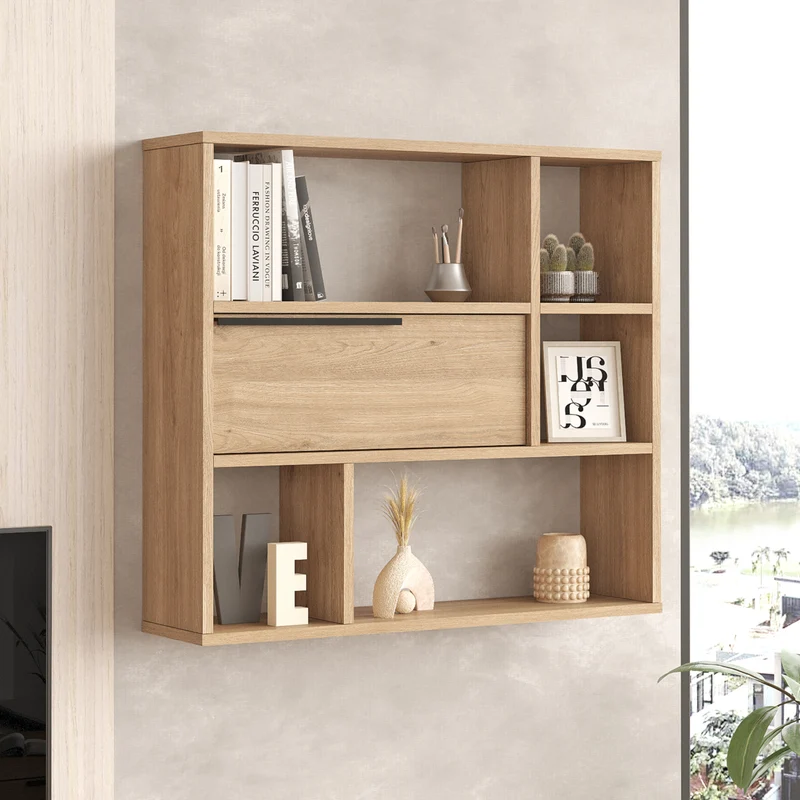 Estantería de pared Vesanto 90x22x81 cm [en.casa]