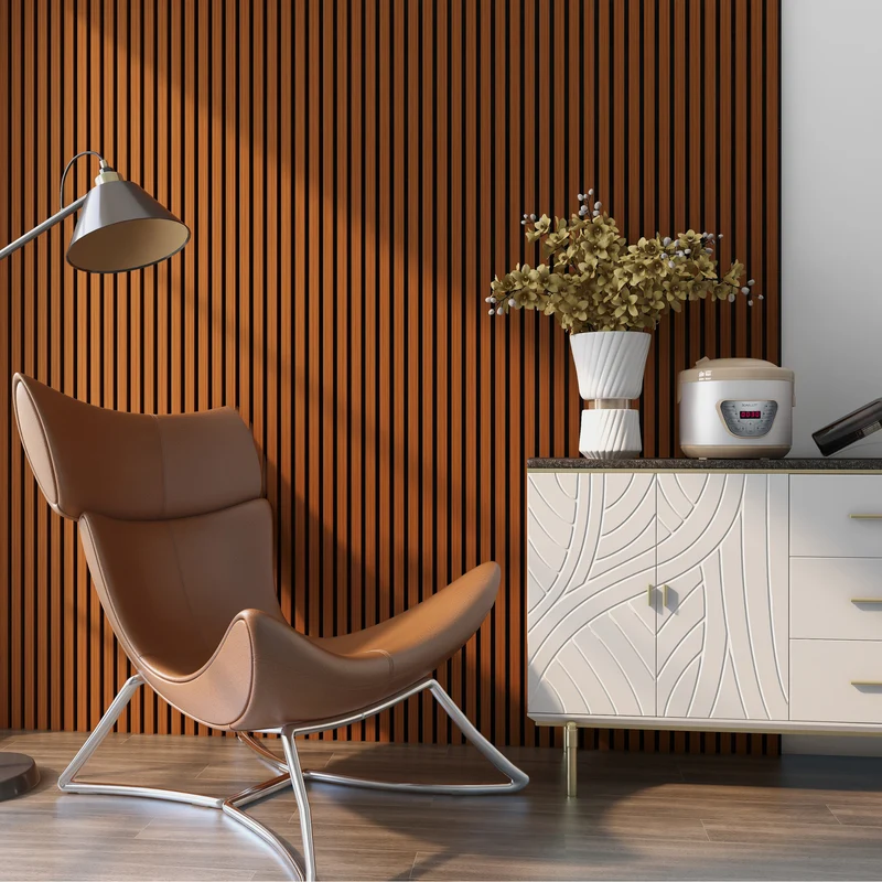 Set de 4x paneles de pared Vang acústico MDF 120x60x2cm (2,88 m²) - [NEU.HOLZ]