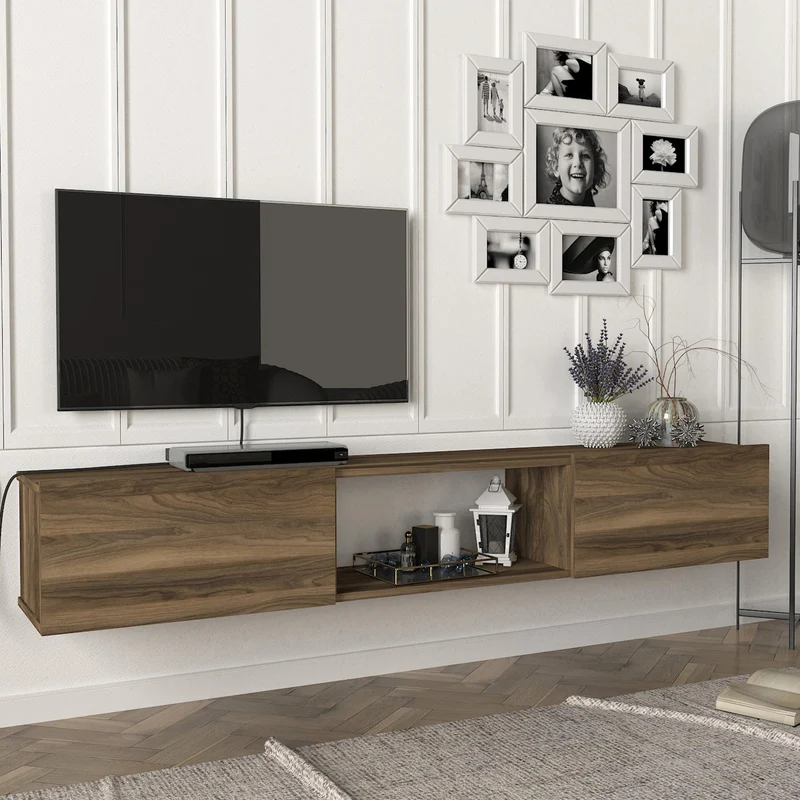 Mueble de televisión Paltamo 180x31x29,5cm en varios colores [en.casa]