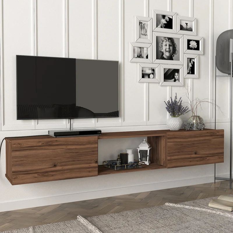 Mueble de televisión Paltamo 180x31x29,5cm en varios colores [en.casa]