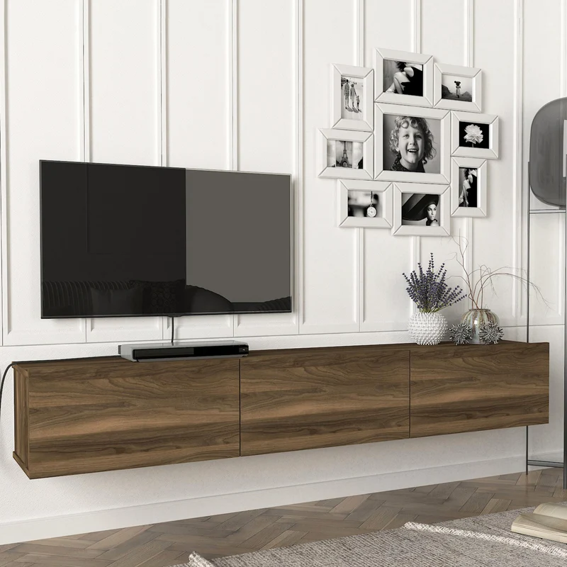 Mueble de televisión Vihti 180x31x29,5cm en varios colores [en.casa]