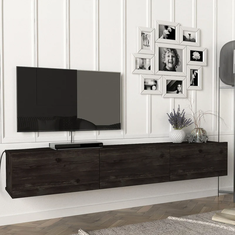 Mueble de televisión Vihti 180x31x29,5cm en varios colores [en.casa]