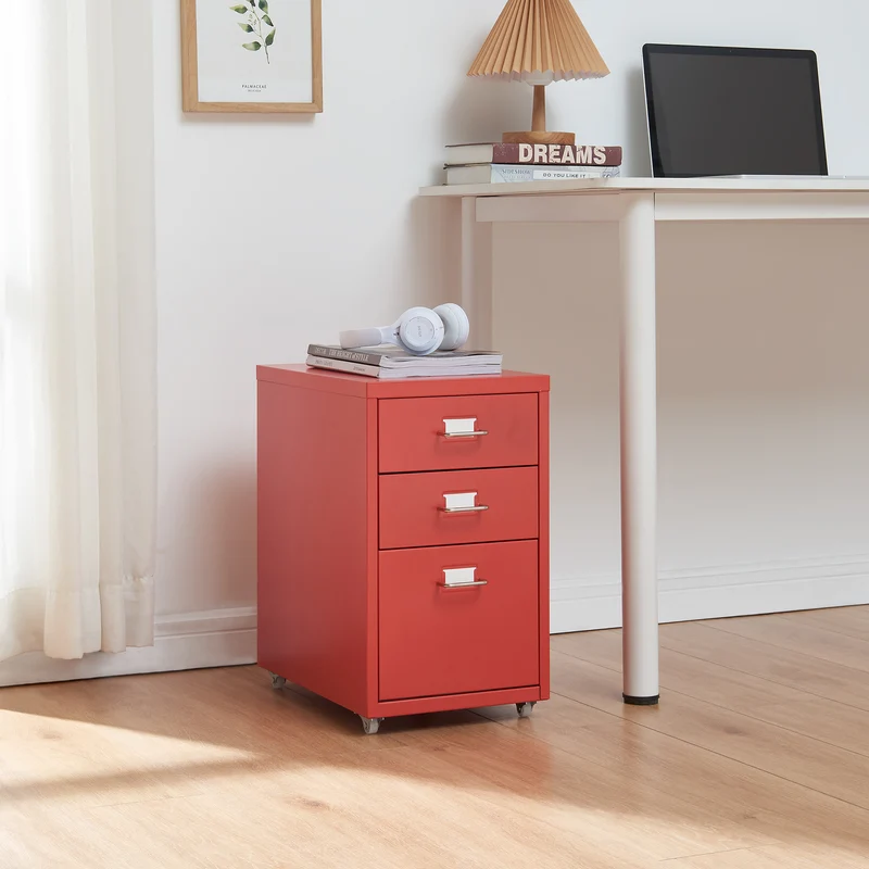 Contenedor móvil Kökar con 3 cajones [en.casa]