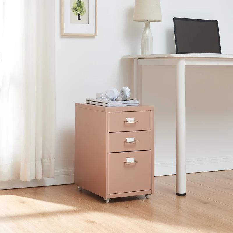 Contenedor móvil Kökar con 3 cajones [en.casa]