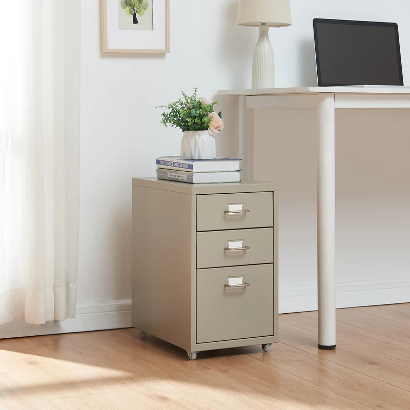 Contenedor móvil Kökar con 3 cajones [en.casa]