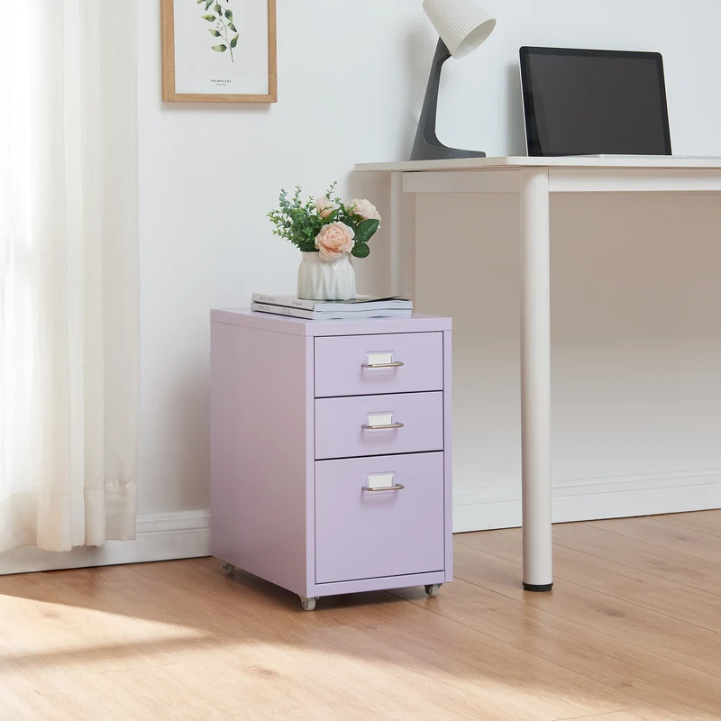 Contenedor móvil Kökar con 3 cajones [en.casa]