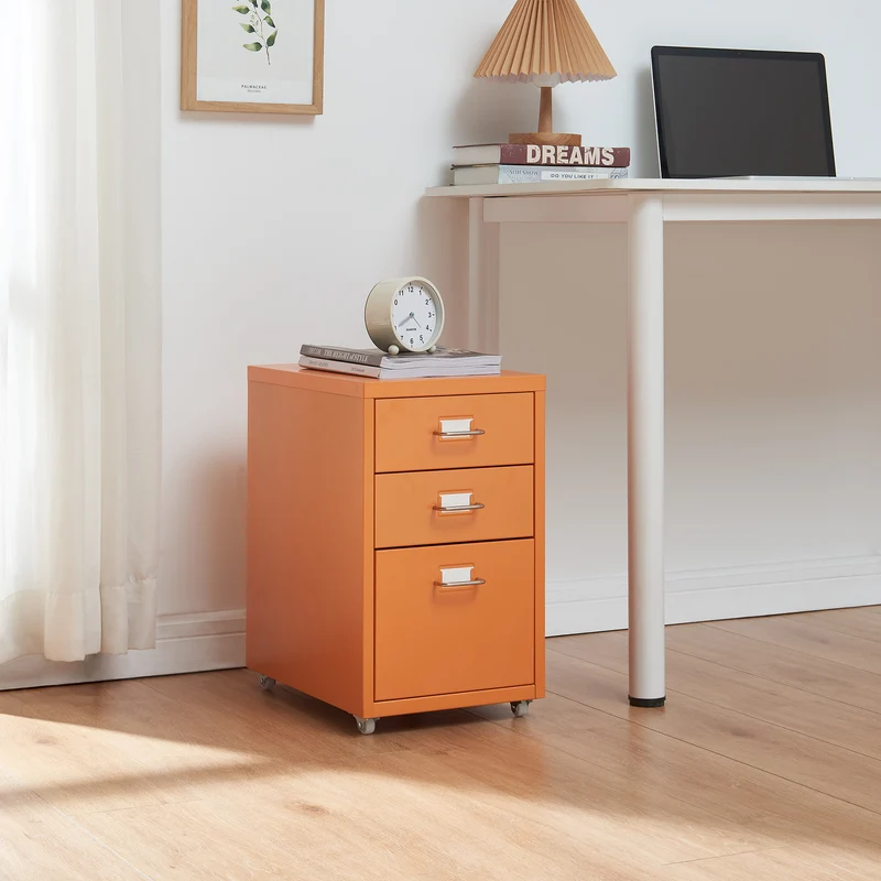 Contenedor móvil Kökar con 3 cajones [en.casa]