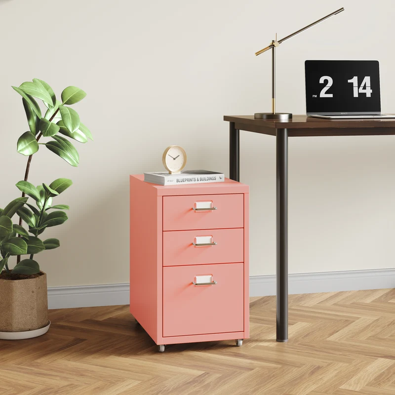 Contenedor móvil Kökar con 3 cajones [en.casa]