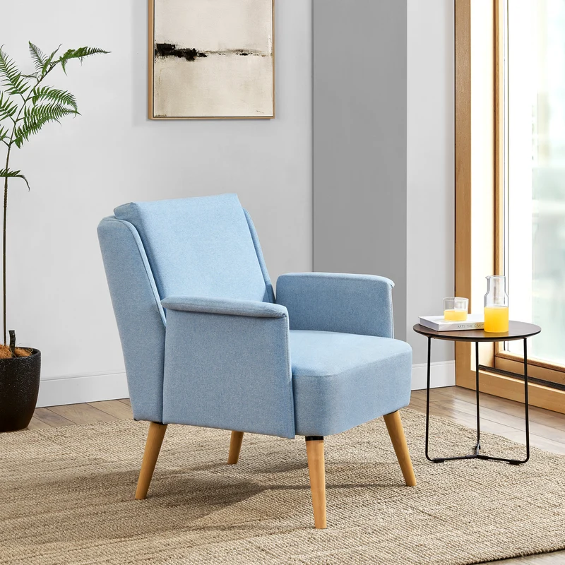 Sillón tapizado Edling en varios colores [en.casa]