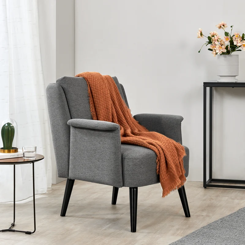 Sillón tapizado Edling en varios colores [en.casa]