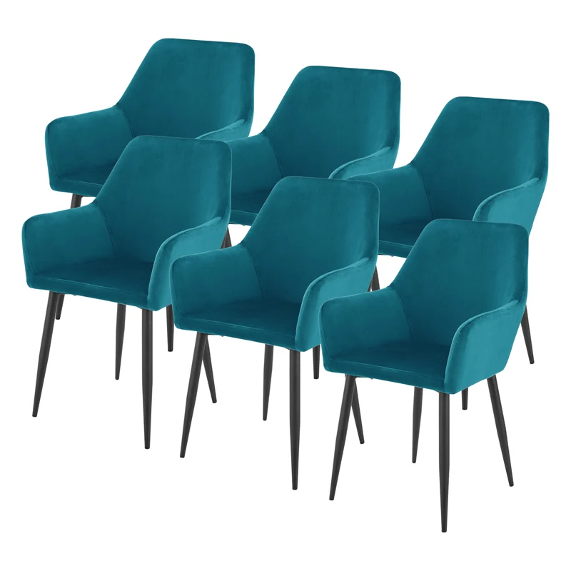 Conjunto de sillas de comedor Hollola [en.casa]
