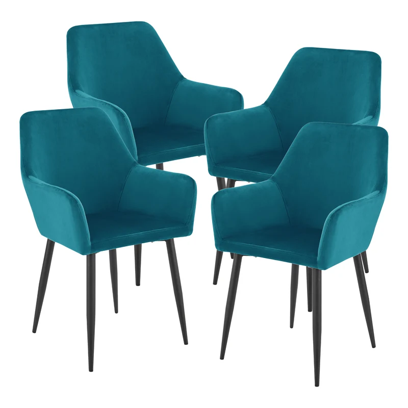 Conjunto de sillas de comedor Hollola [en.casa]