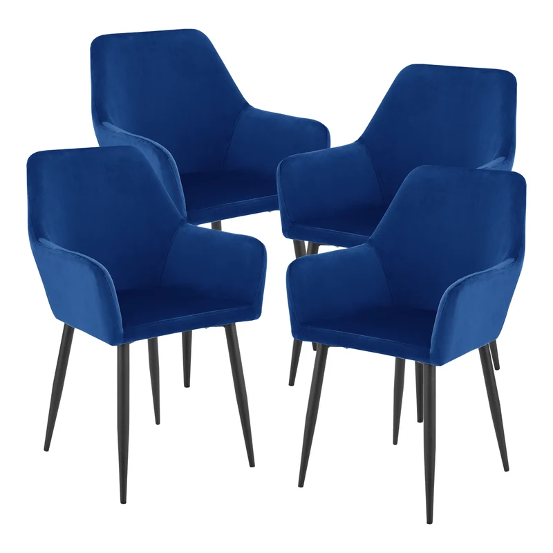 Conjunto de sillas de comedor Hollola [en.casa]