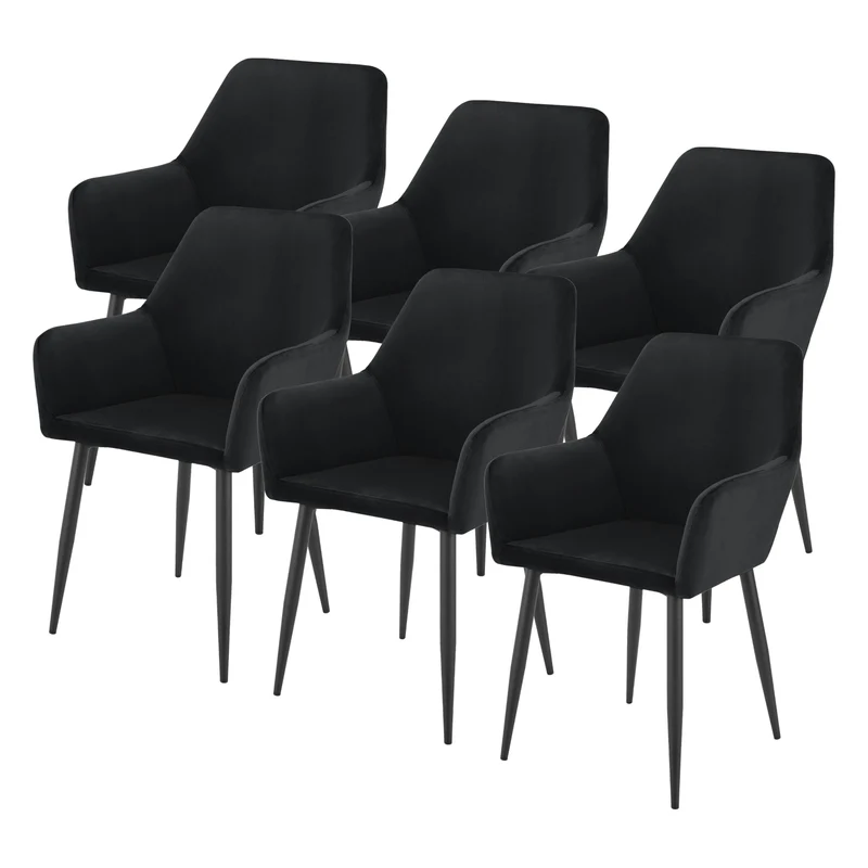 Conjunto de sillas de comedor Hollola [en.casa]