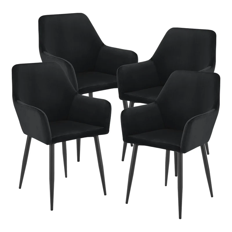 Conjunto de sillas de comedor Hollola [en.casa]