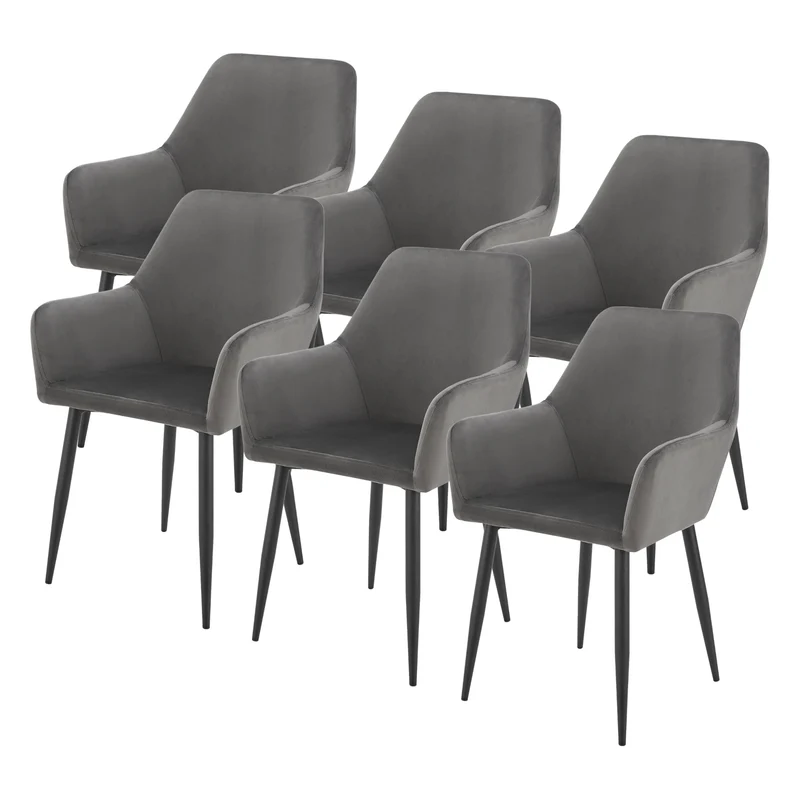 Conjunto de sillas de comedor Hollola [en.casa]