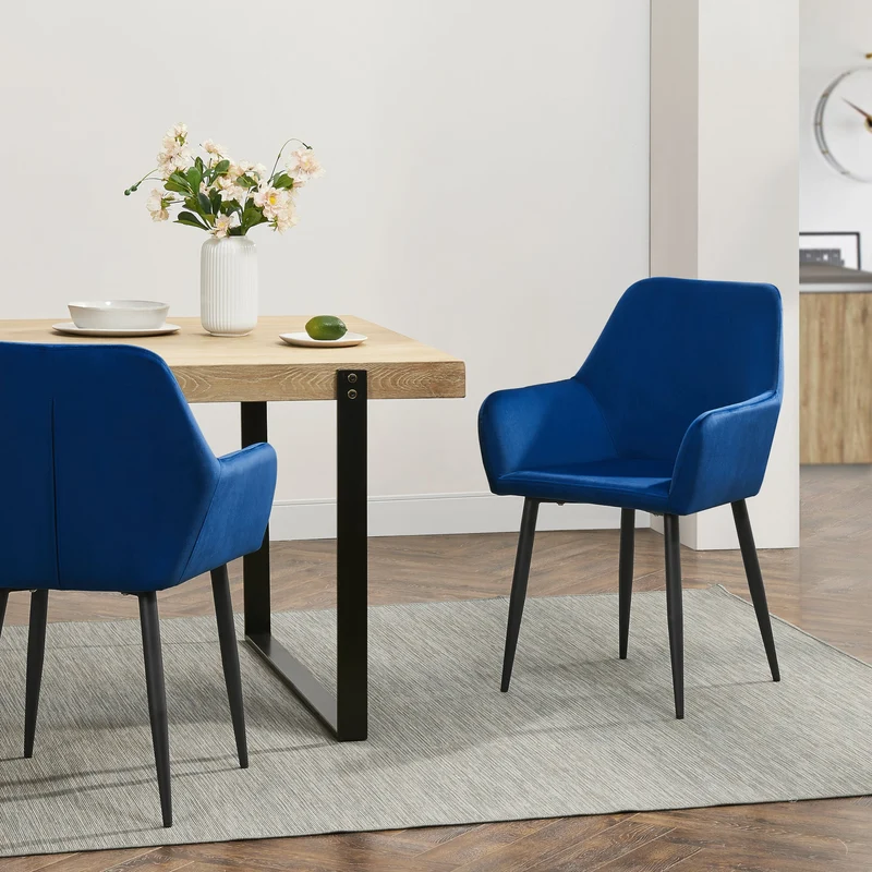 Conjunto de sillas de comedor Hollola [en.casa]