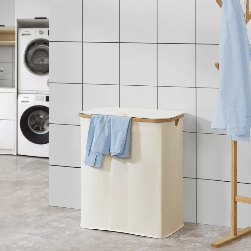 Cesto de ropa Rusko 140L en varios colores [en.casa]