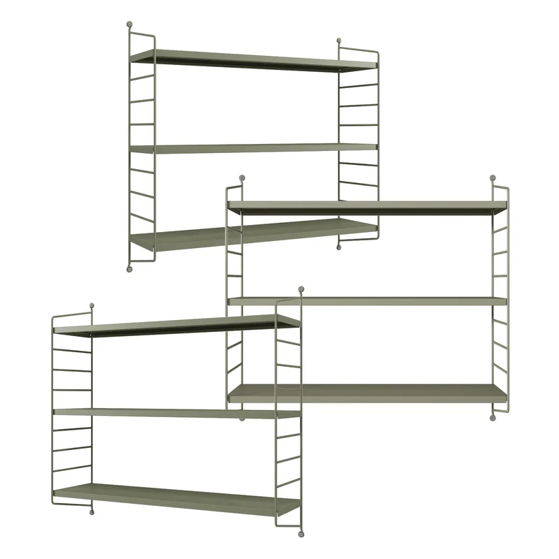 Estantería modular de pared Strängnäs [en.casa]