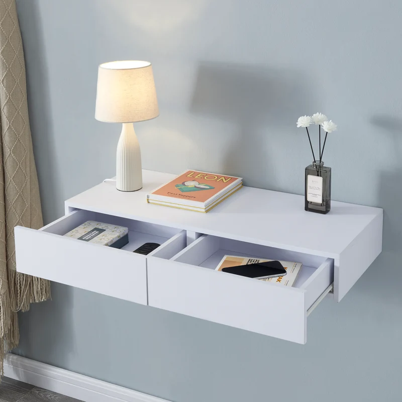 Estantería de pared Karstula con cajón [en.casa]