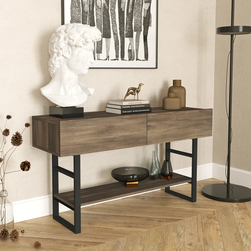 Mesa consola Lappeenranta 139x43x76cm en varios colores [en.casa]