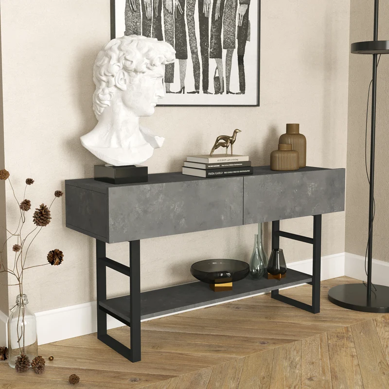 Mesa consola Lappeenranta 139x43x76cm en varios colores [en.casa]