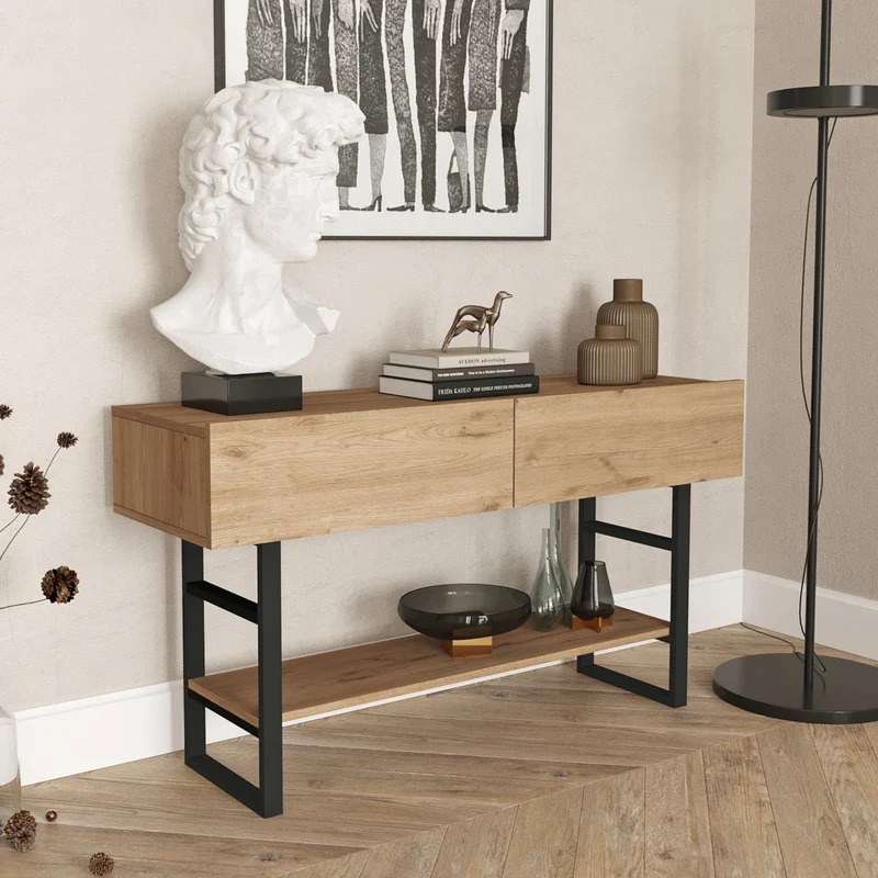 Mesa consola Lappeenranta 139x43x76cm en varios colores [en.casa]