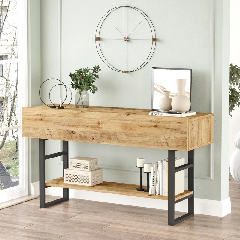 Mesa consola Lappeenranta 139x43x76cm en varios colores [en.casa]